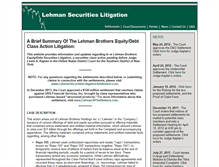 Tablet Screenshot of lehmansecuritieslitigation.com